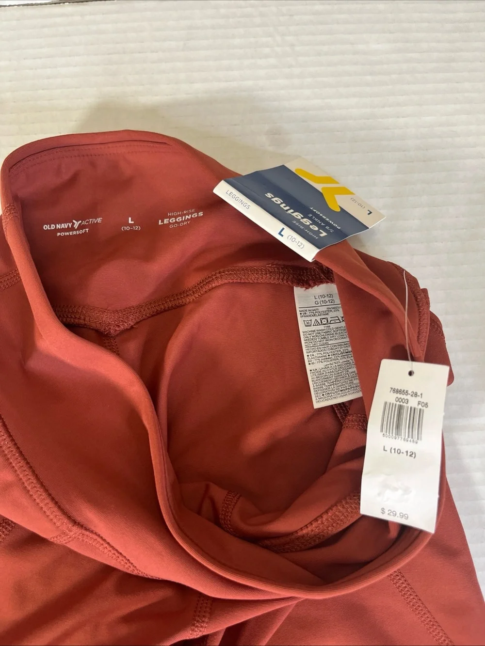Old Navy Rust-Red High Rise Leggings